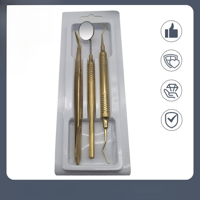 1 Set Dental Tools  Titanium H - Dental Mirror Probe recension och pris