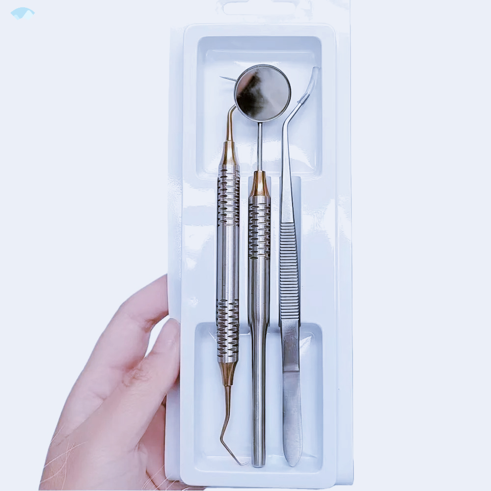 Black Gold 3Pcs Dental Instrum - Dental Mirror Probe recension och pris