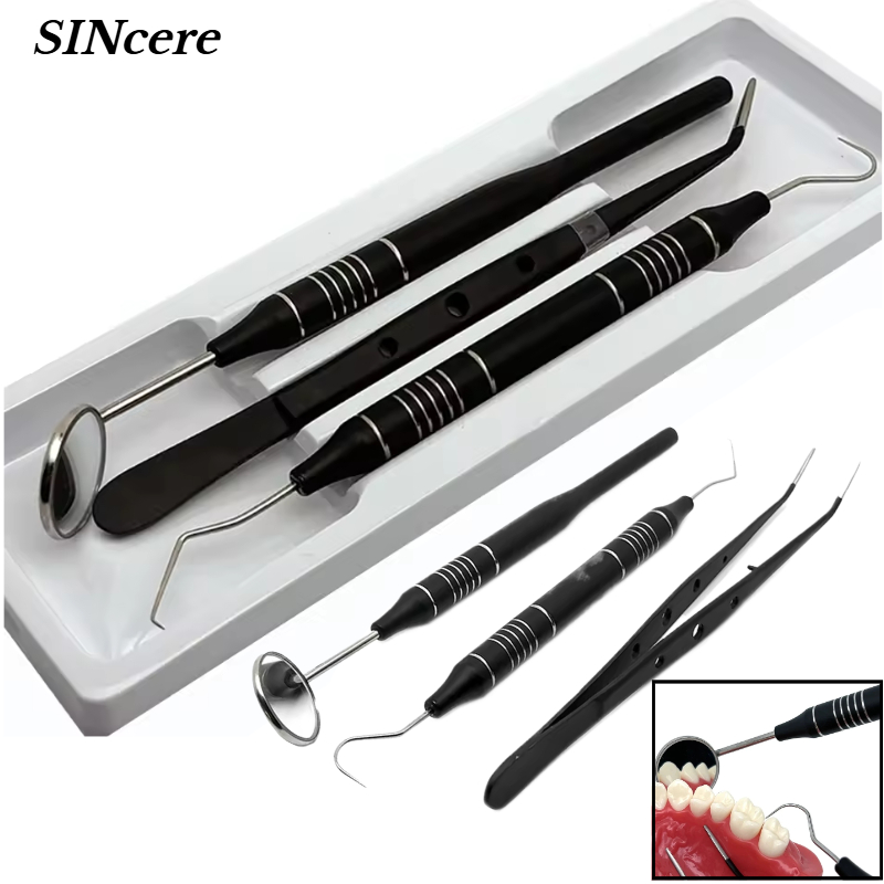 3Pcs/set Dental Mirror kit Mou - Dental Mirror Probe recension och pris